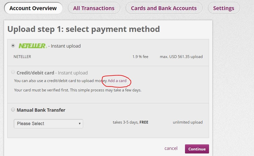 skrill account open step by step