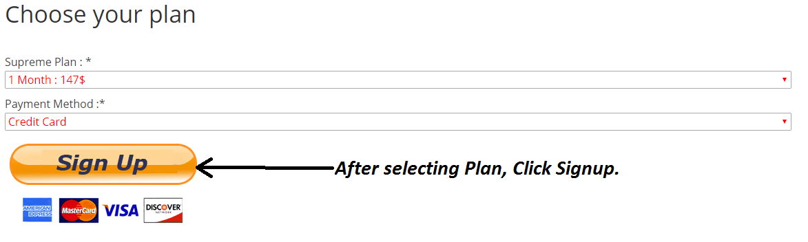 choose your plan