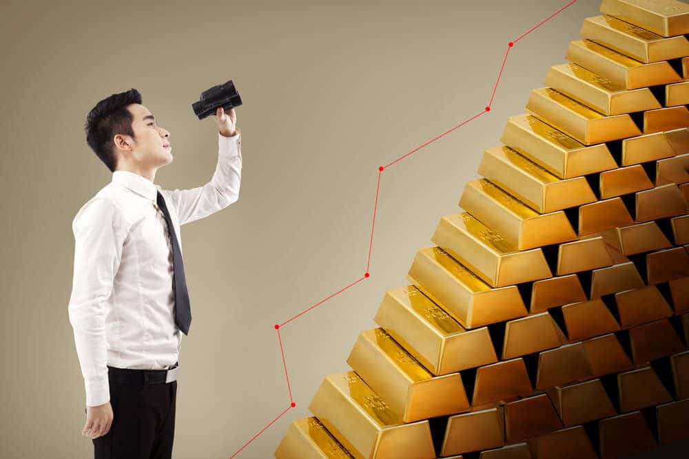 Gold bars price rising future view