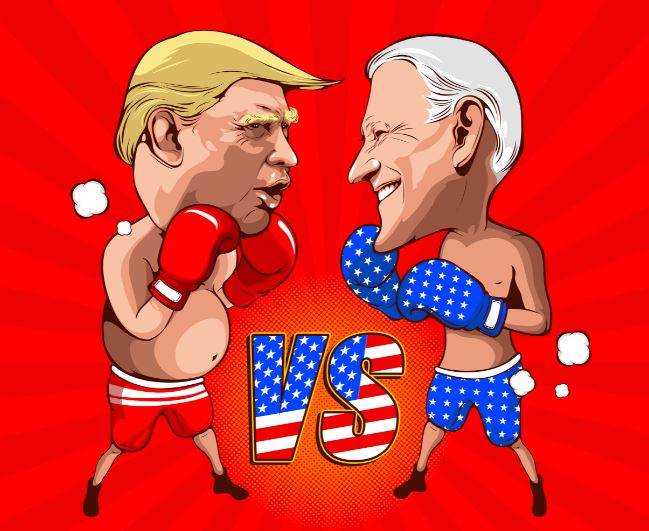 trump and biden fight in 2020 U.S Election