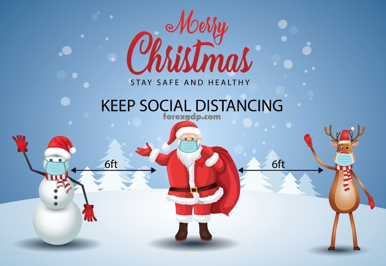 Social distancing of santa