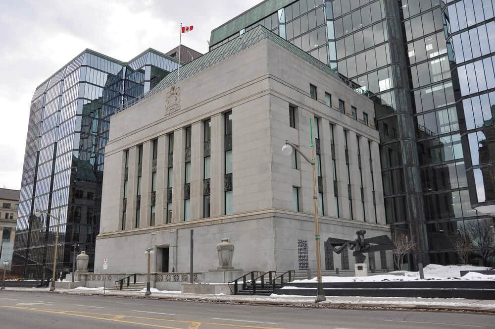 Bank of Canada building along Wellington street