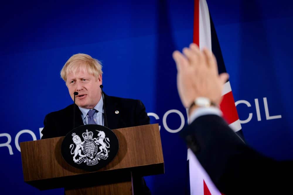 Britains Prime Minister Boris Johnson