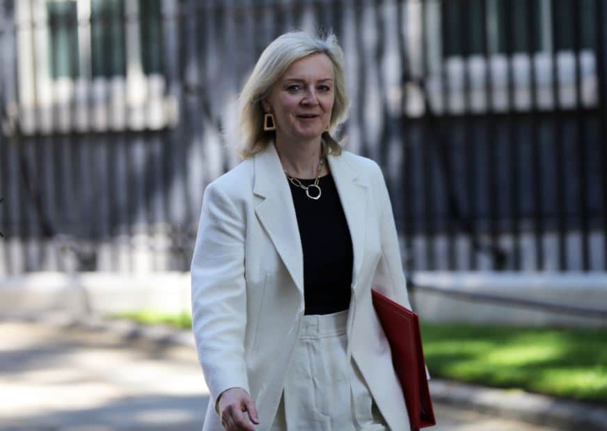 UK trade secretary Liz Truss