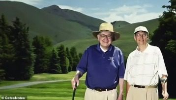 Warren buffet and Bill gates golf play