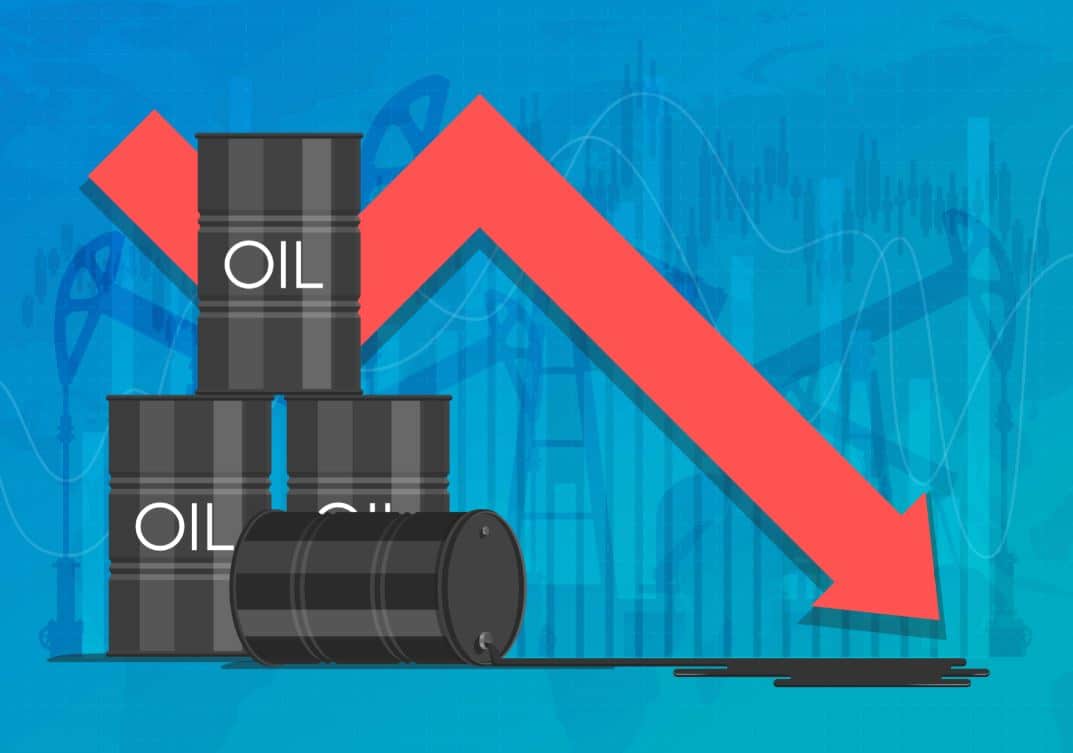 Crude Oil experienced a decline