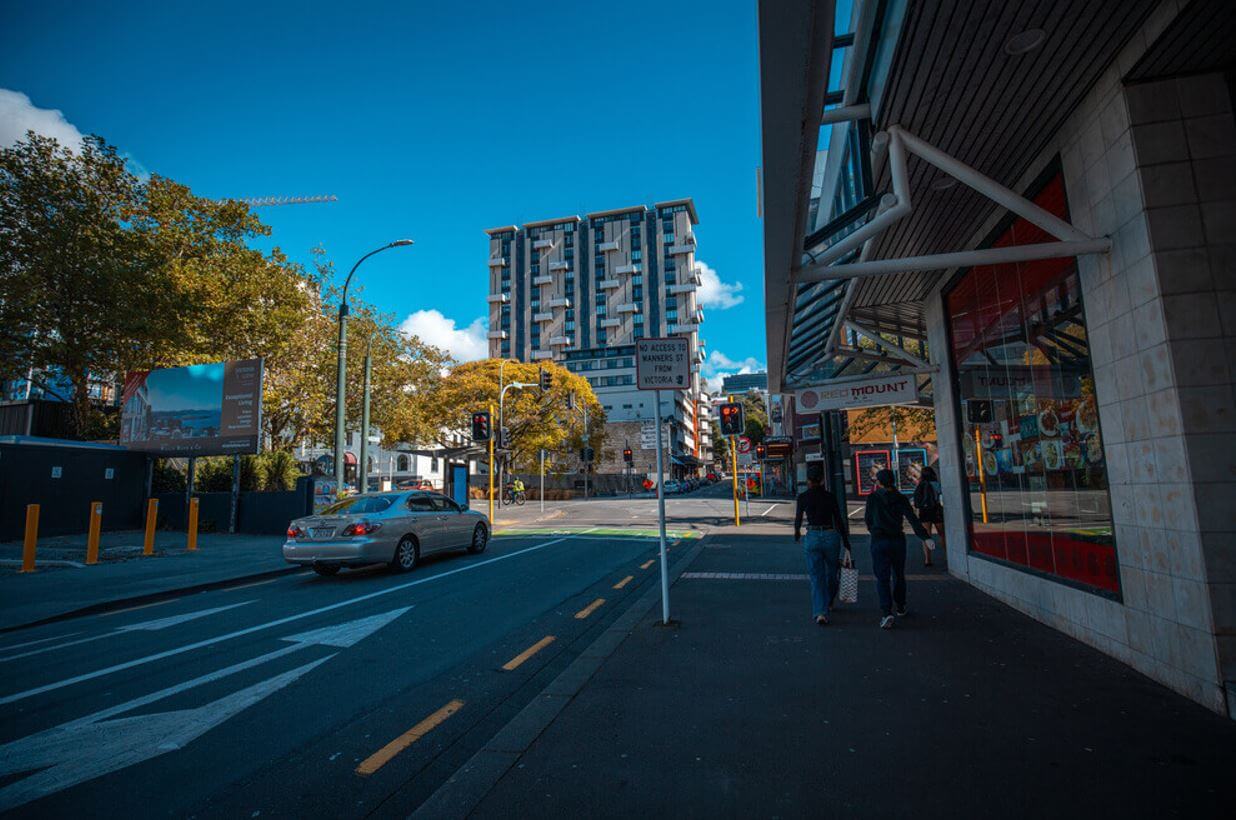 New Zealand The status of Wellington City street and shop after COVID 19 lockdown