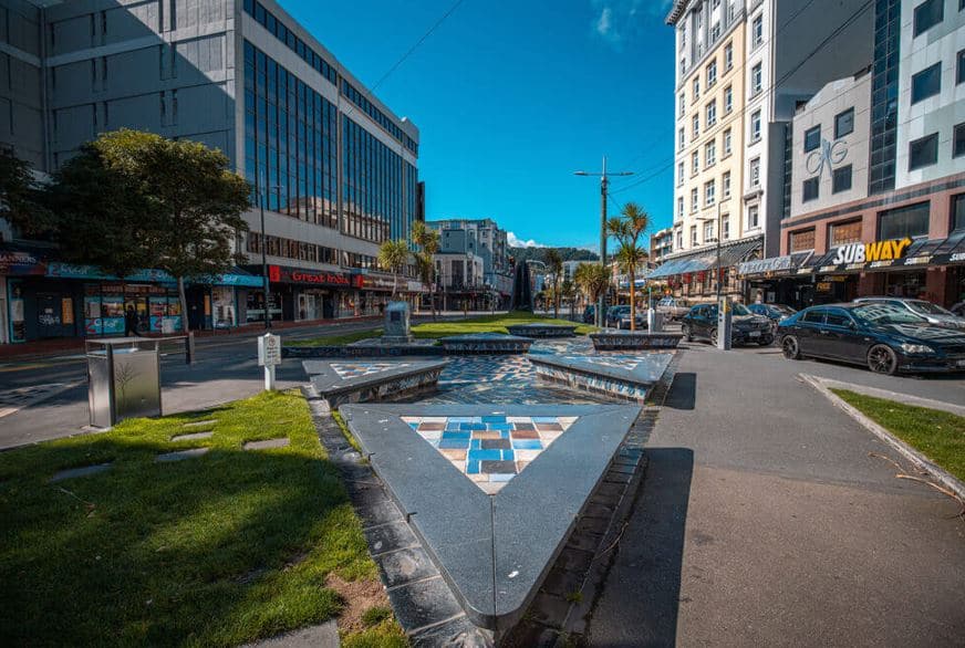 New Zealand Wellington The status of Wellington City street and shop after COVID 19 lockdown.