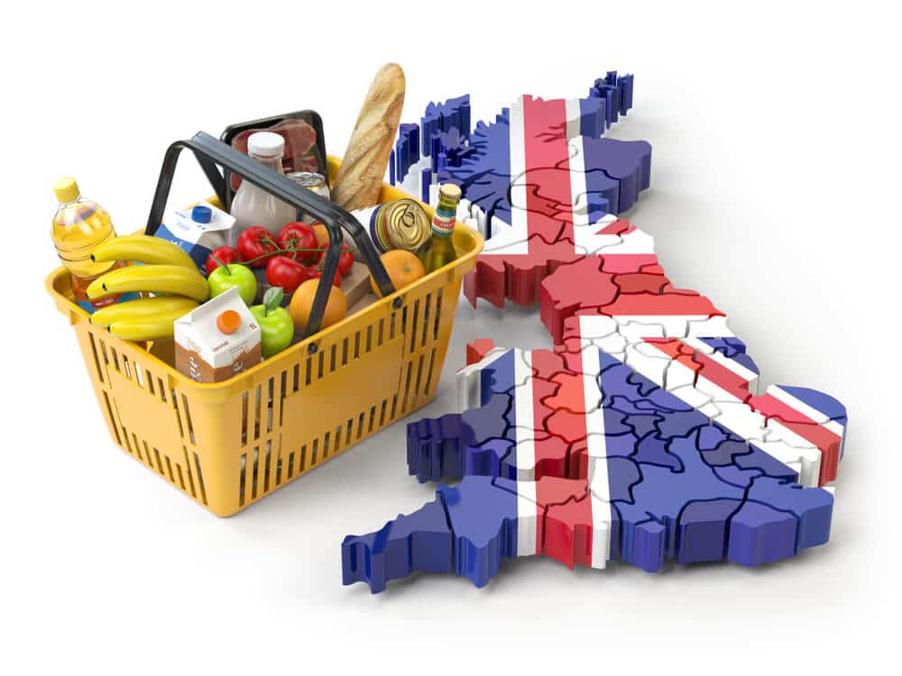 UK Foods prices increased with Furniture and clothing materials