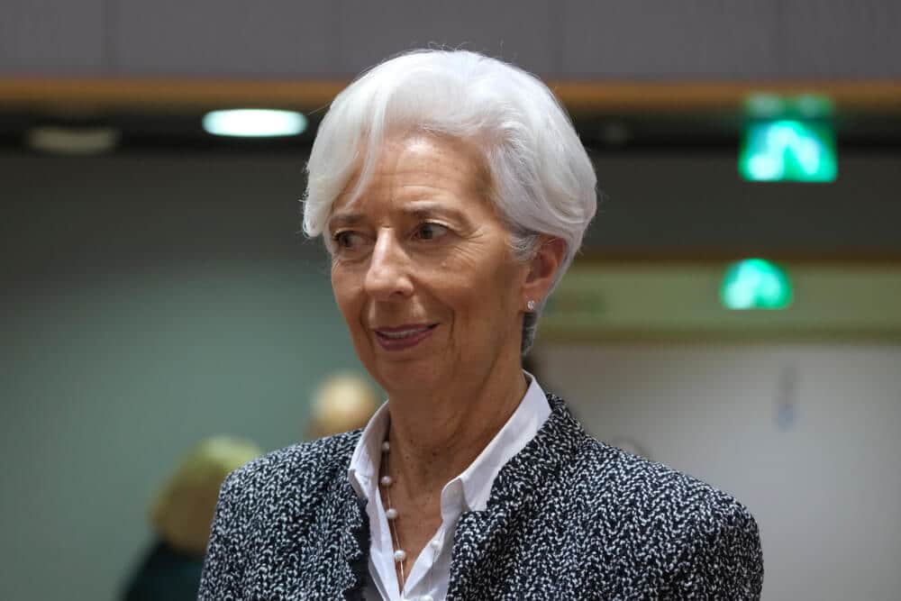 EUR Christine Lagarde President of the European Central Bank
