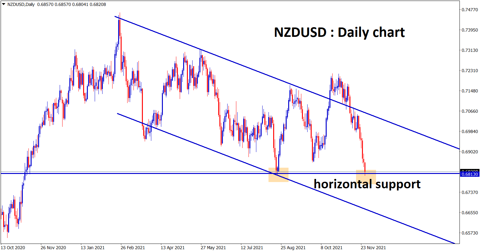 NZDUSD is standing at the horizontal support zone in the daily timeframe chart 1