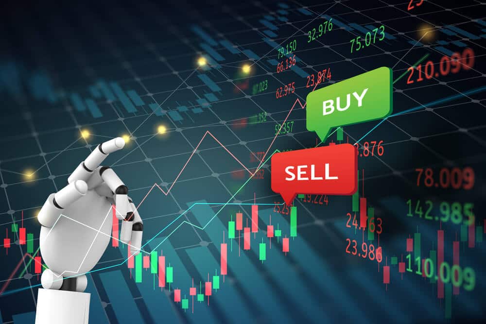 Trading robots buy sell click button