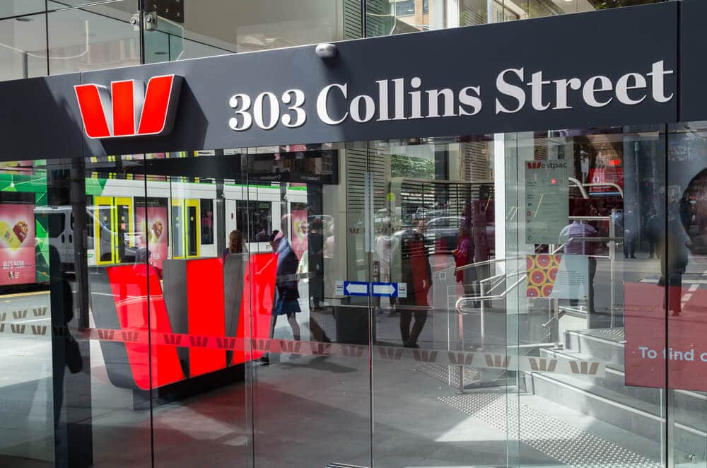 AUD Westpac is Australias oldest bank and one of its four largest. This is its flagship branch at 303 Collins Street in Melbourne.