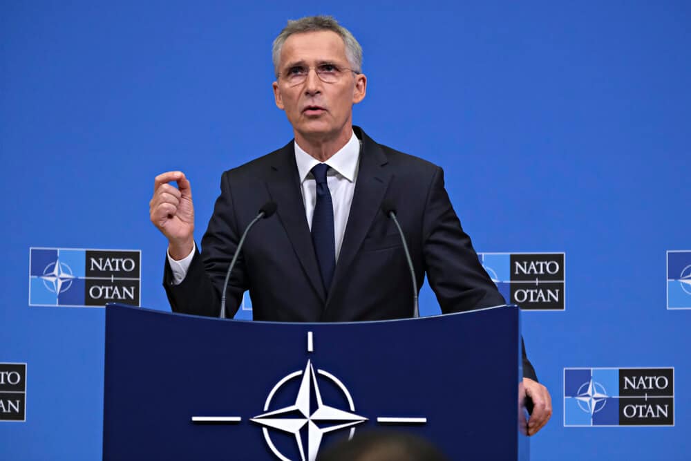 EUR Secretary General of NATO Jens Stoltenberg said there was no evidence of Returning troops from Ukraine Borders