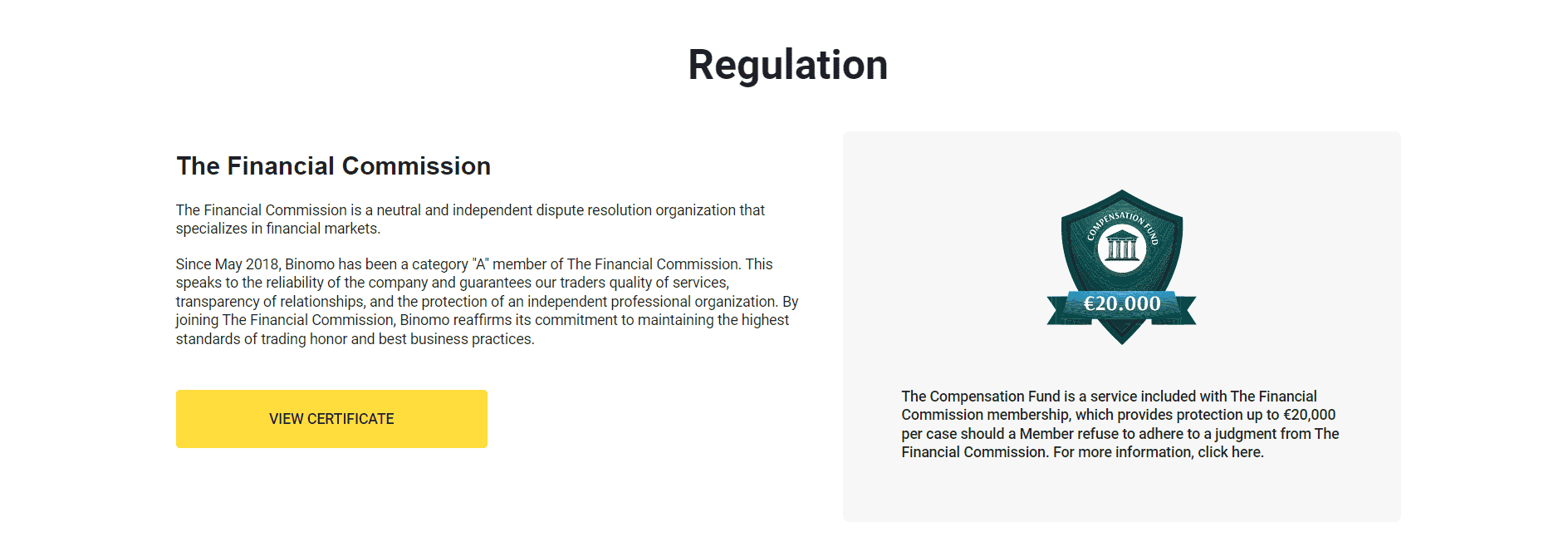 Binomo broker regulations