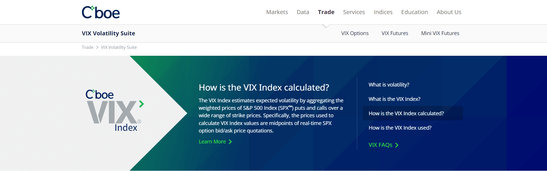 VIX Calculation