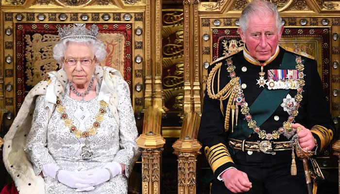 Prince Charles with Queen Elizabeth II