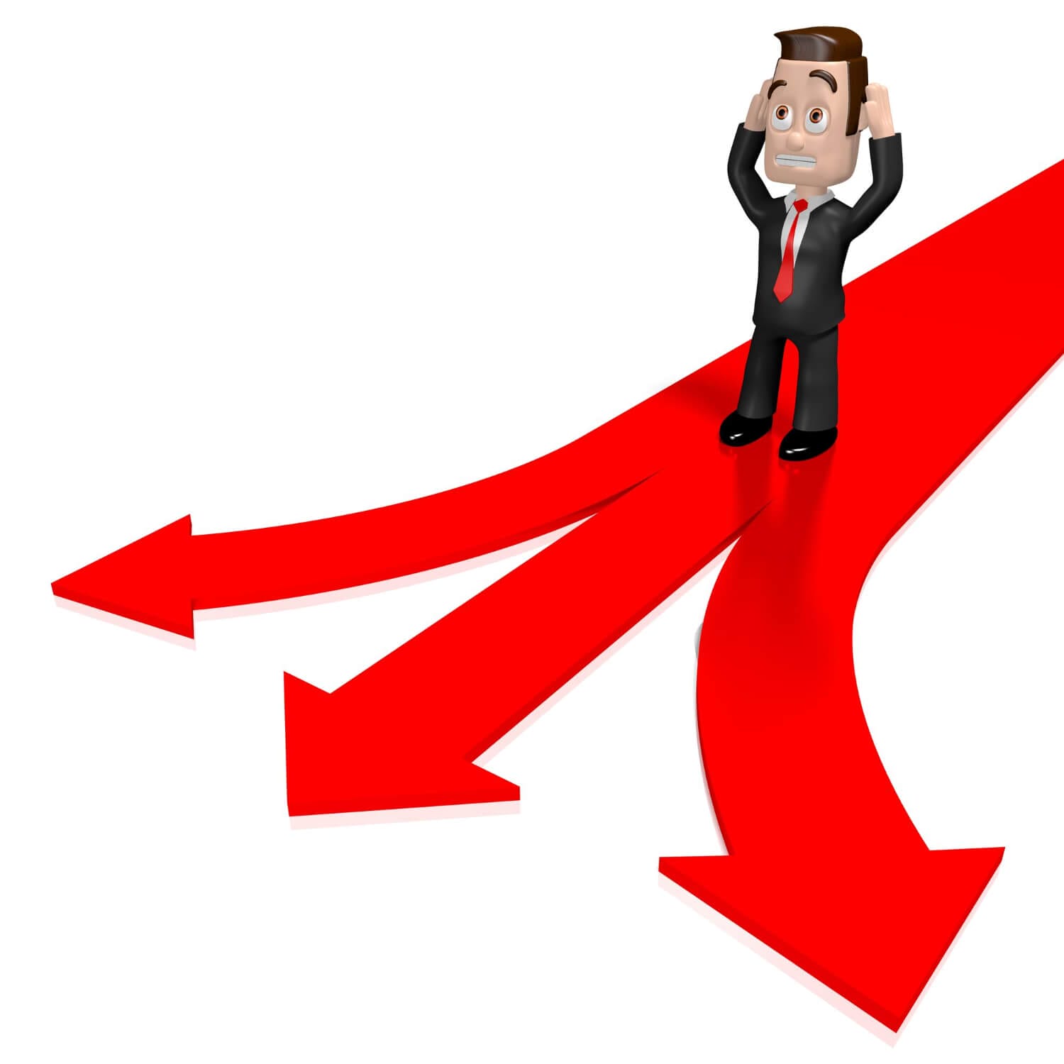 cartoon businessman arrows choice concept 3d illustration (1) cartoon businessman arrows choice concept 3d illustration (1)