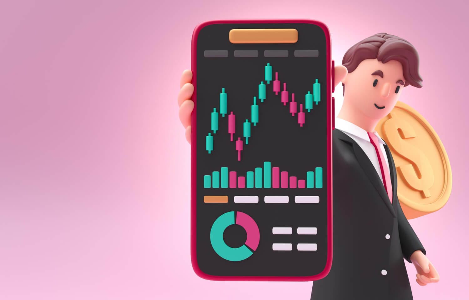money management app 3d illustration (1)
