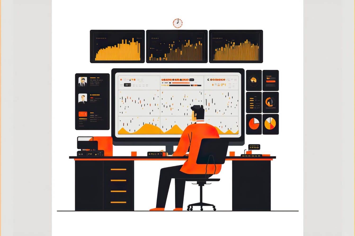 operational data analyst flat illustration (1)