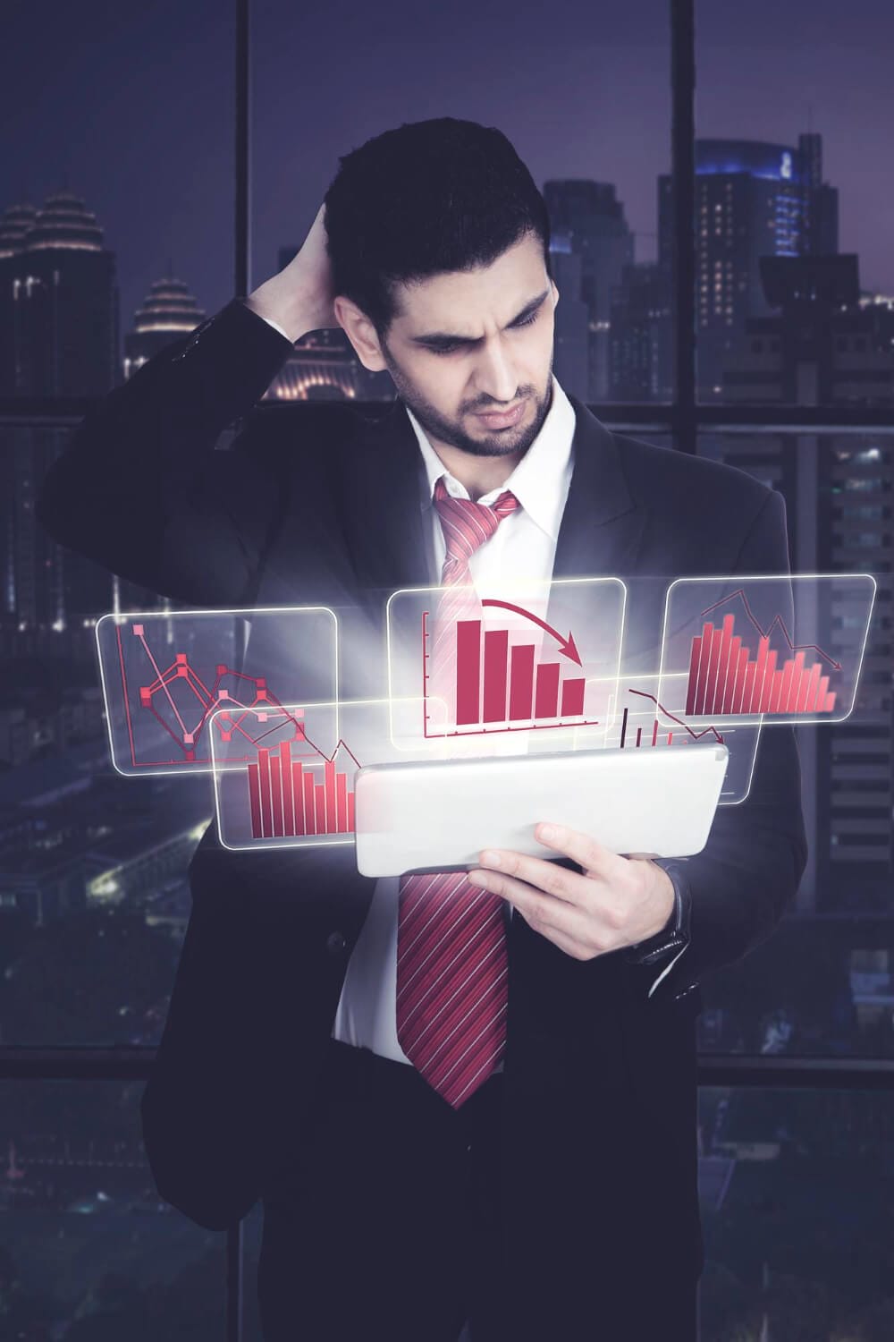 stressed businessman with virtual declining graph (2) (1)