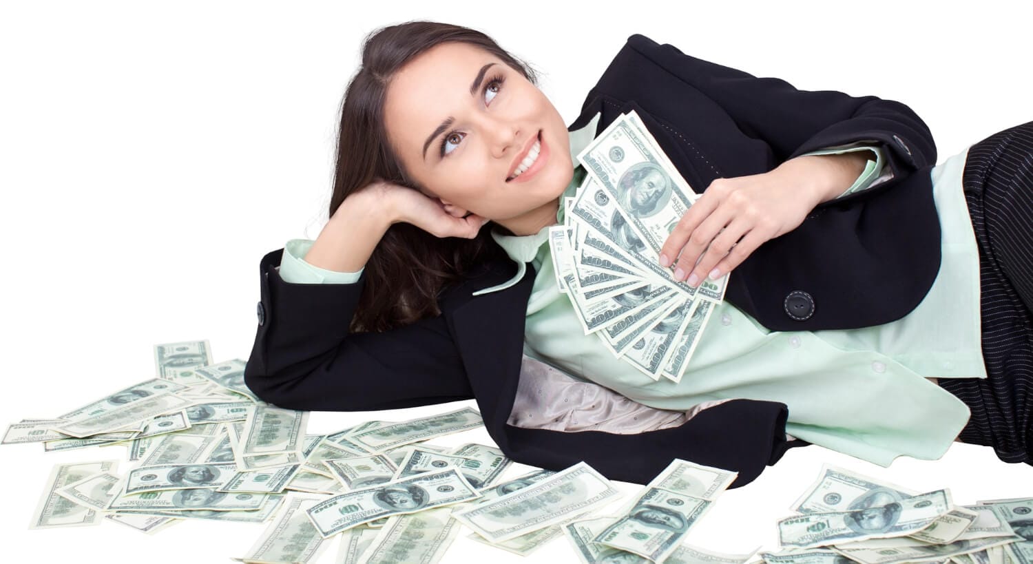 young businesswoman with lot money isolated white background (1) (1)