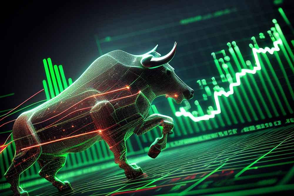 Green Bull market run upward