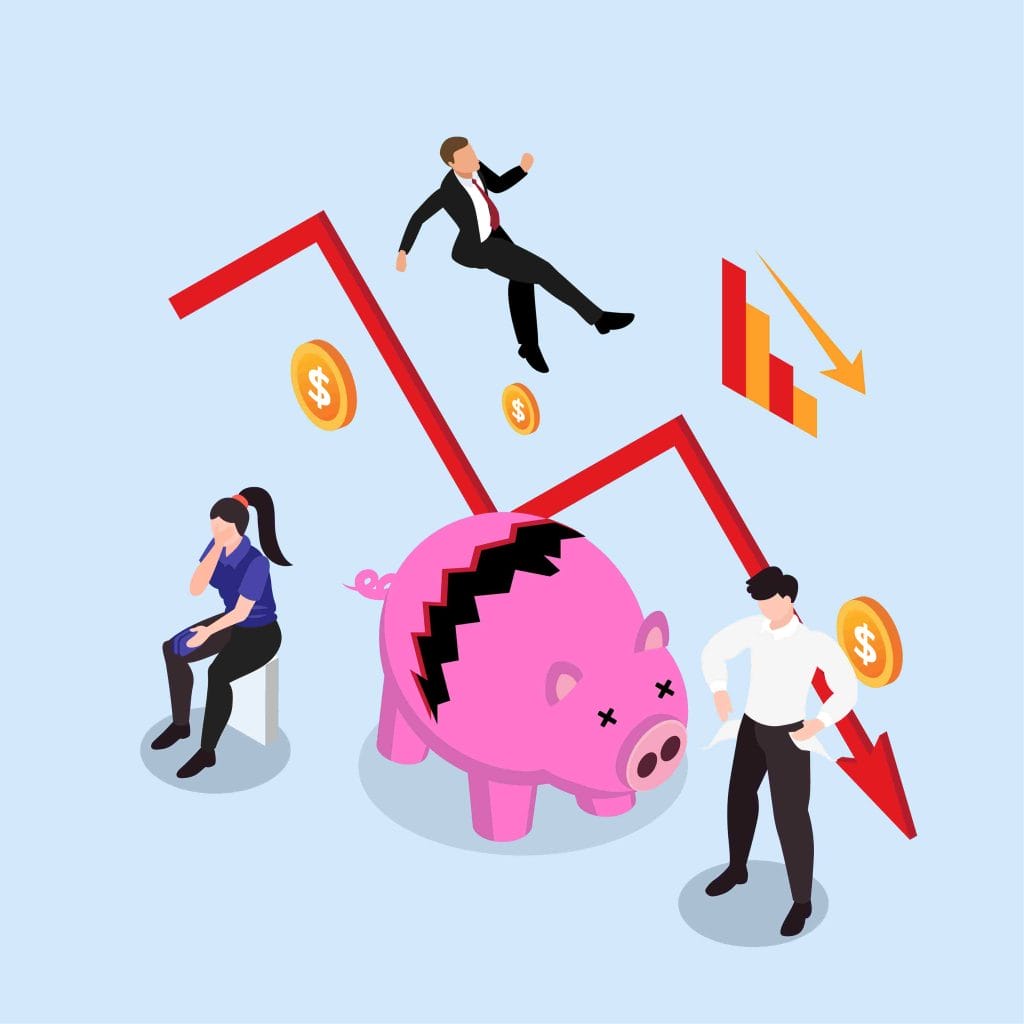 Economic crisis financial losses