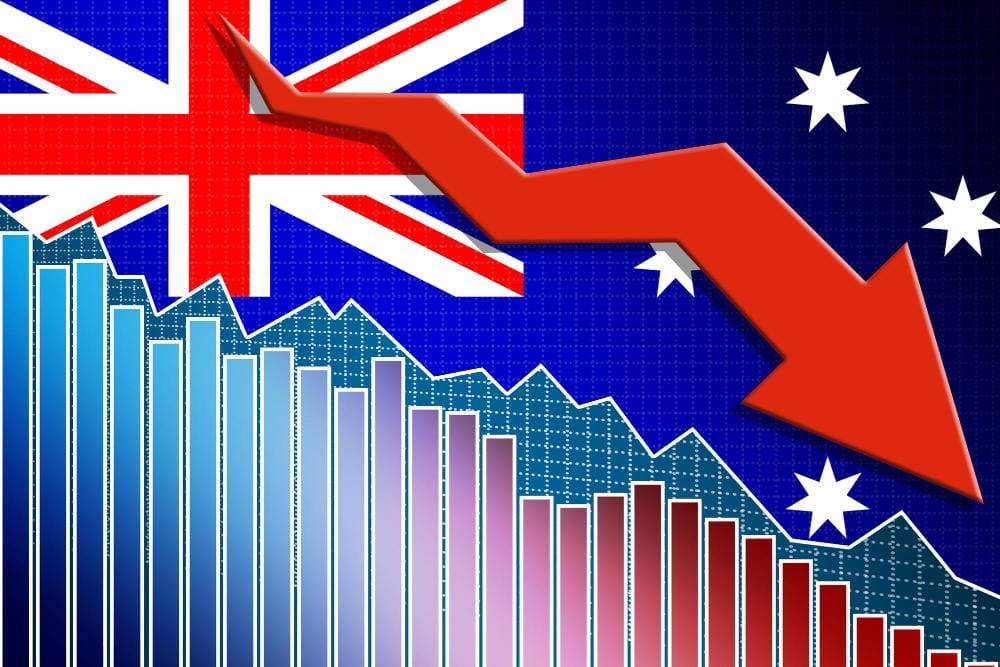 Economy of Australia falling down