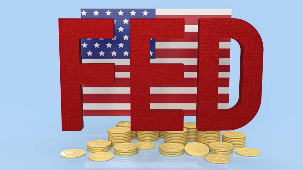 fed and Usa flag