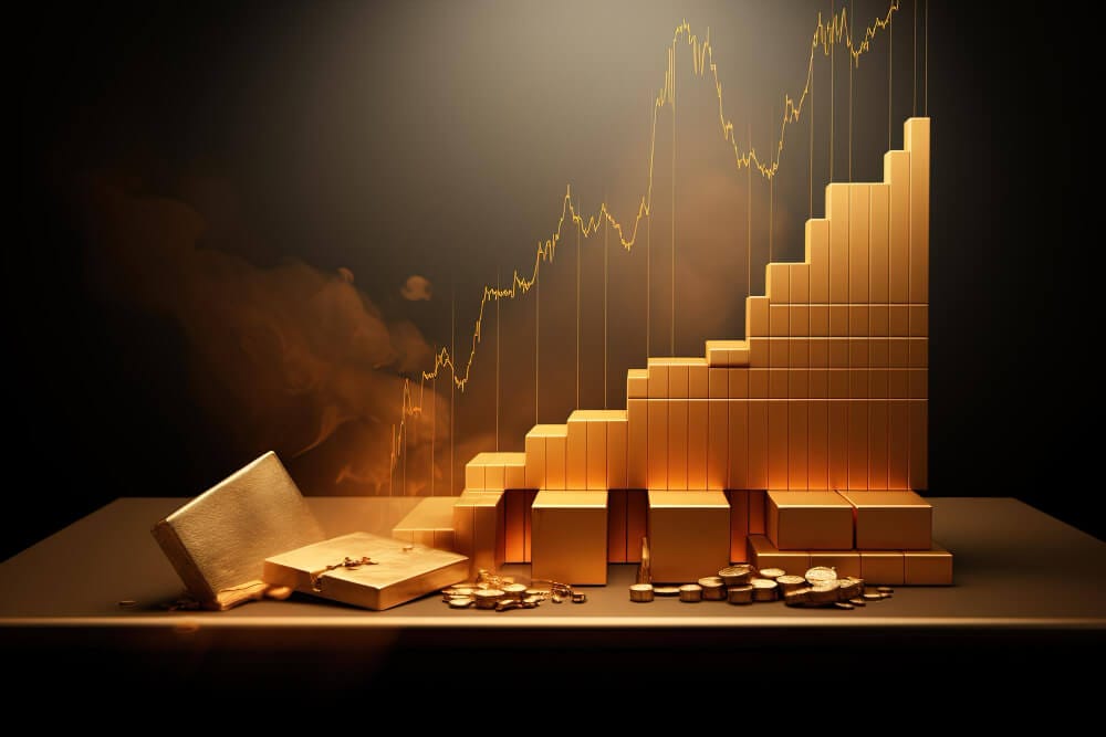 gold slips low