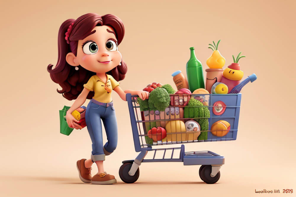 set basket of goods and services