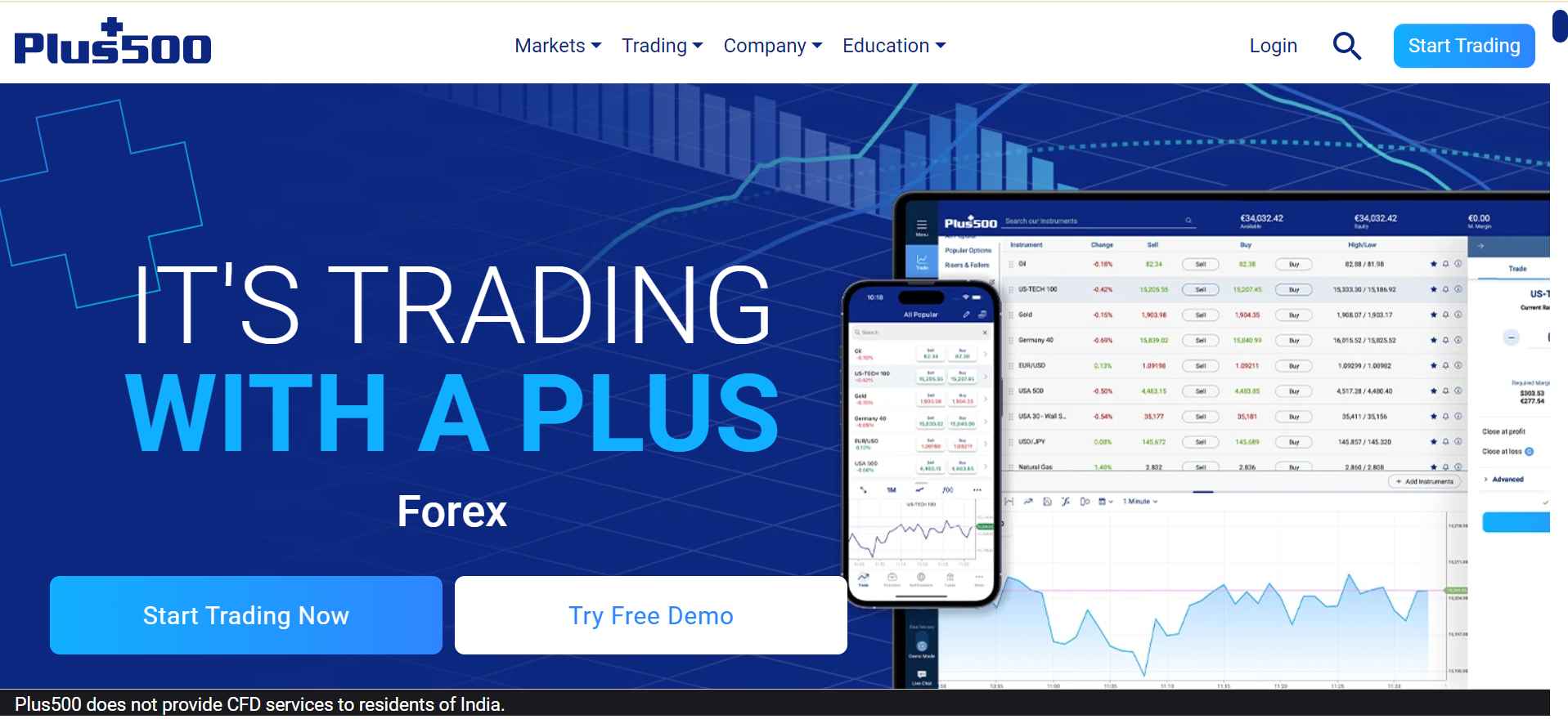 Plus500 brokers