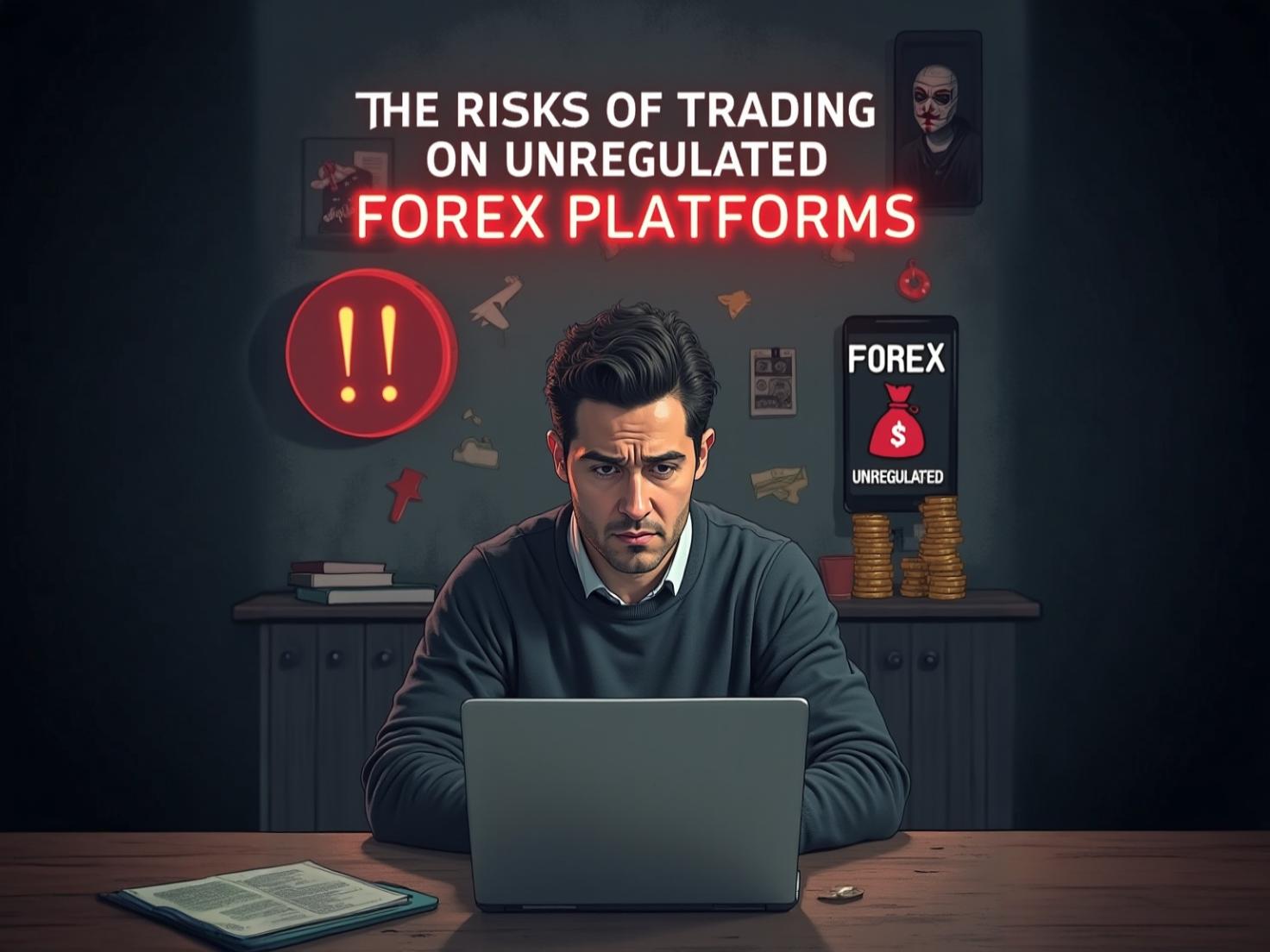 The risks of trading on unregulated forex platforms.