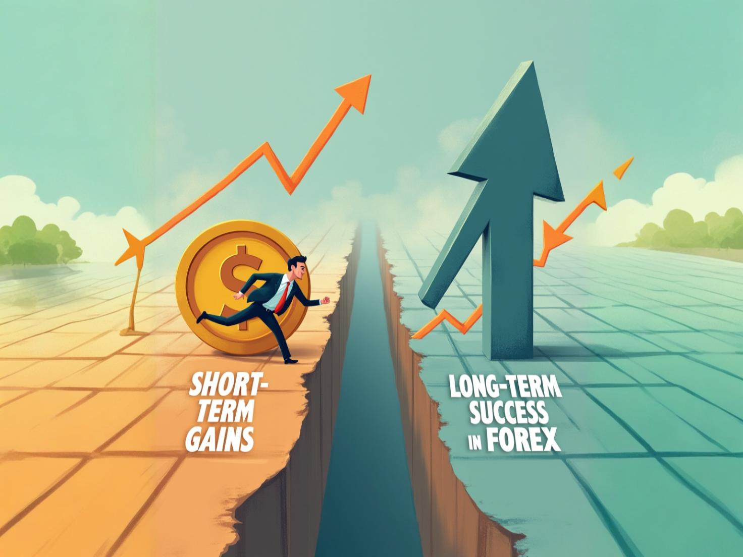 focusing solely on short term gains can prevent long term success in forex.