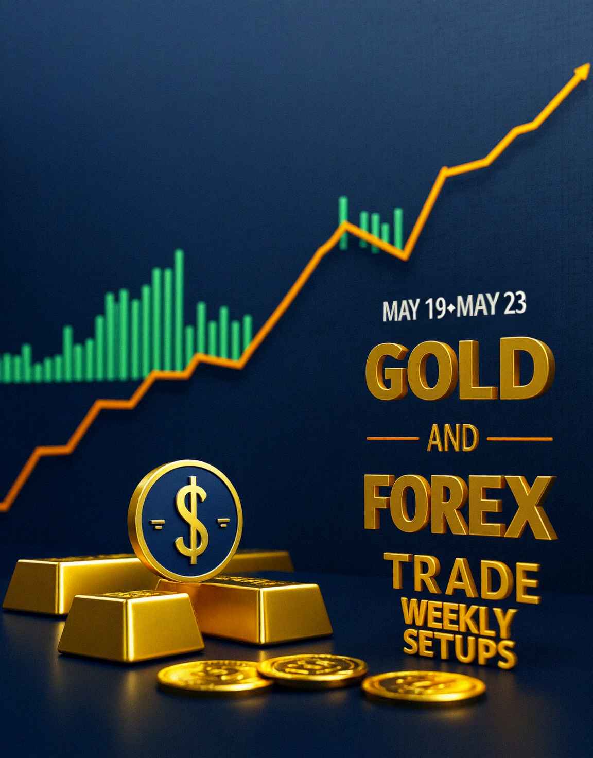May 19 – May 23 Gold and forex trade weekly setups