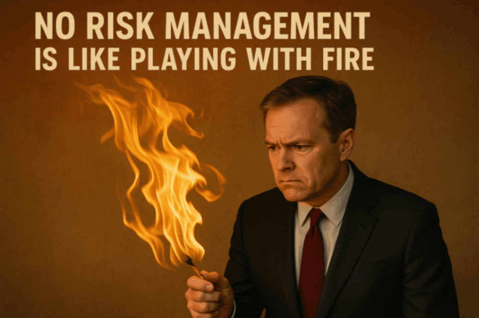 no risk management is like playing with fire