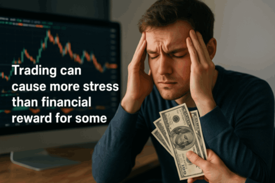 trading can cause more stress than financial reward for some.