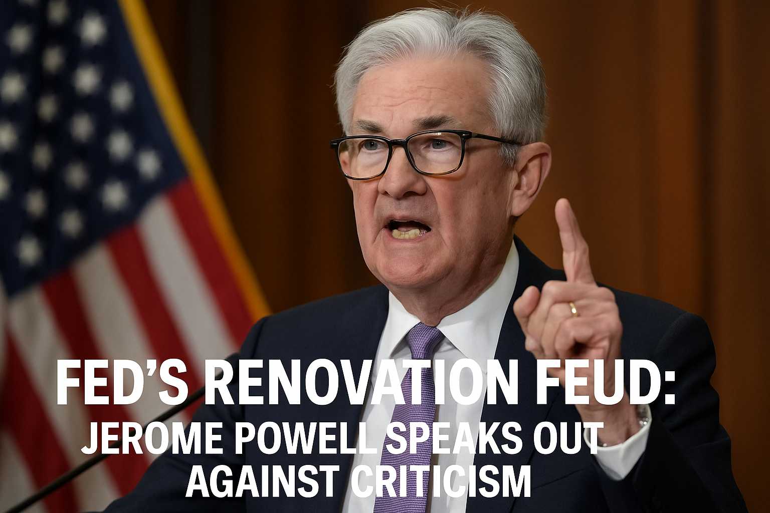 Fed's Renovation Feud Jerome Powell Speaks Out Against Criticism