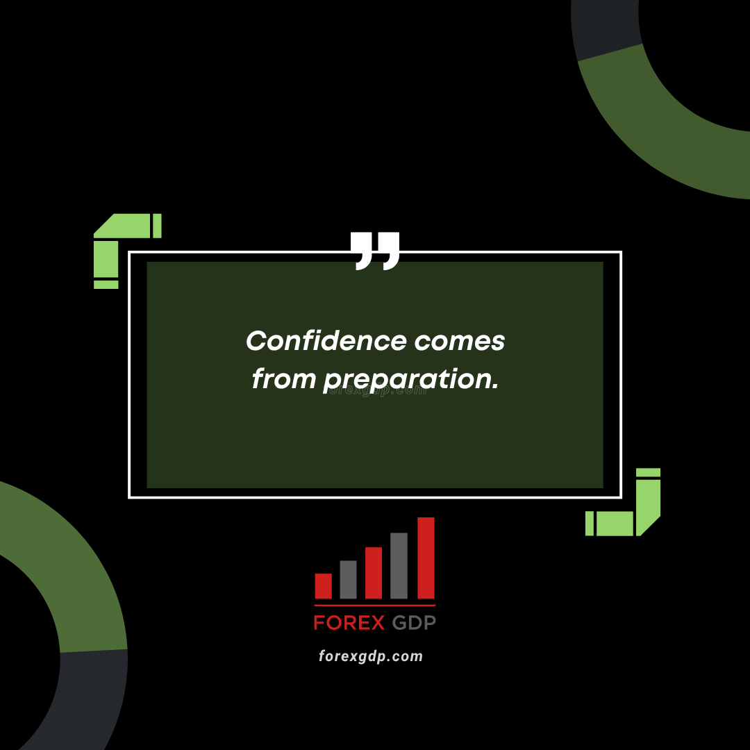 Confidence comes from preparation
