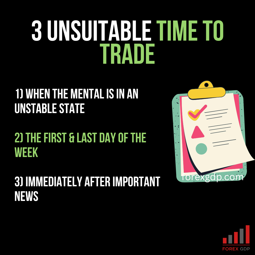 3 Unsuitable Time to Trade
