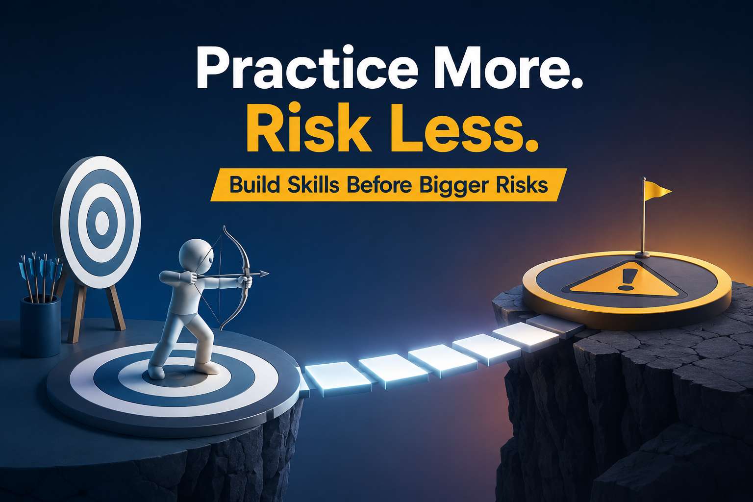 Practice More. Risk Less. – Build Skills Before Bigger Risks Practice More. Risk Less. – Build Skills Before Bigger Risks