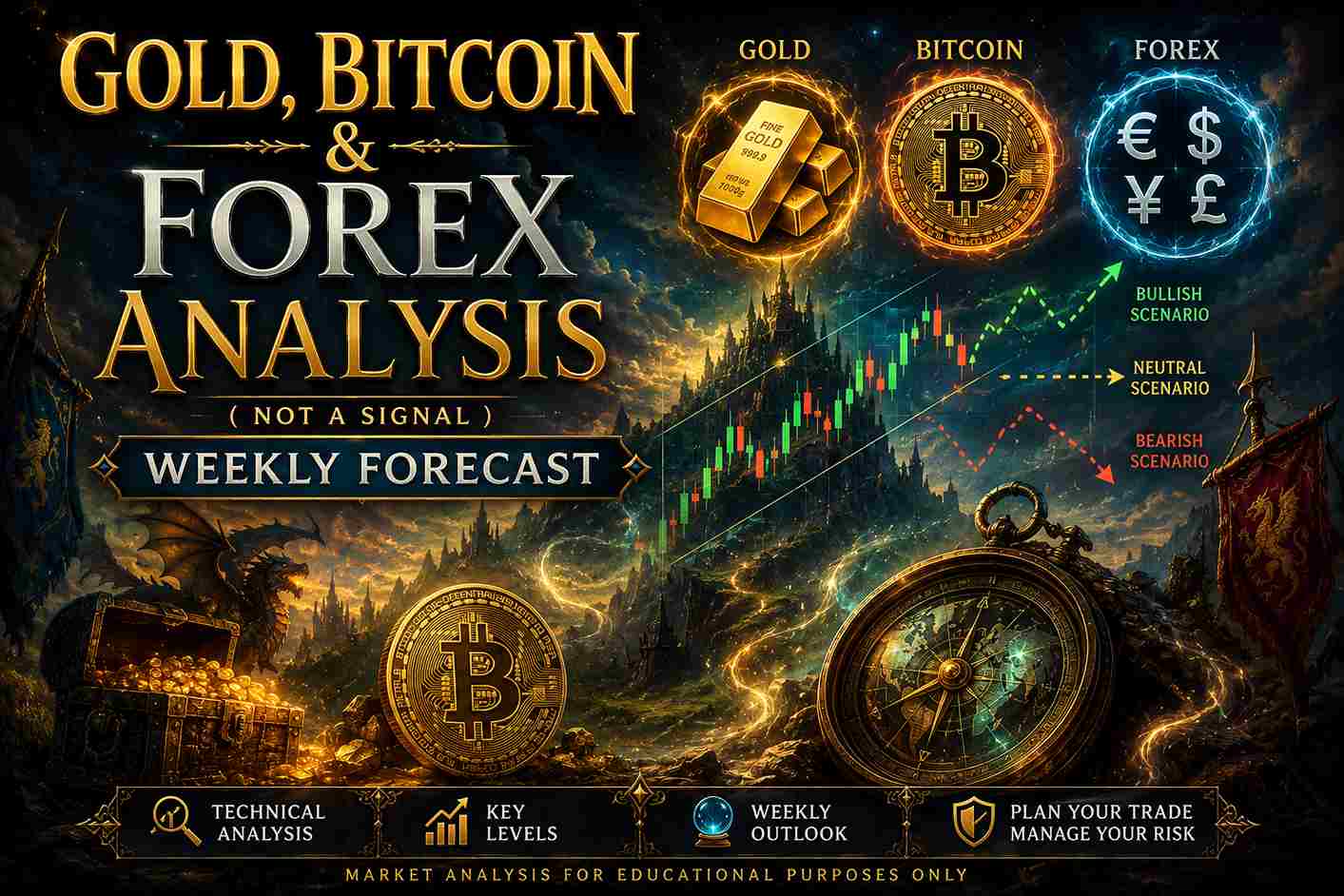 June 08 – June 12 Gold and forex trade weekly setups
