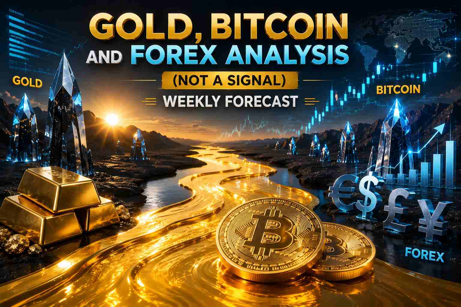 Gold, Bitcoin and Forex Analysis (Not a Signal) Weekly Forecast 27th6