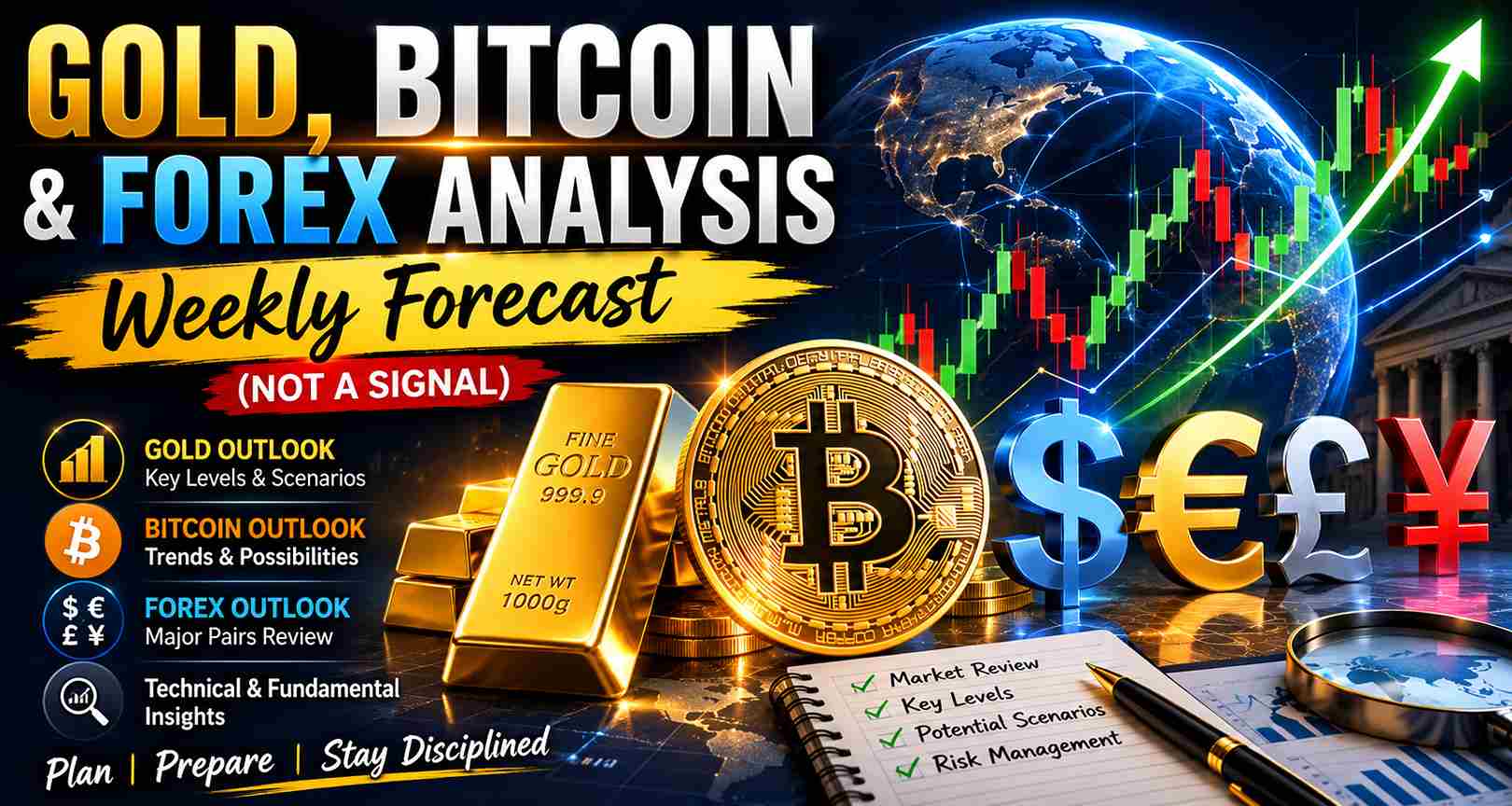 June 22 – June 26 Gold and forex trade weekly setups