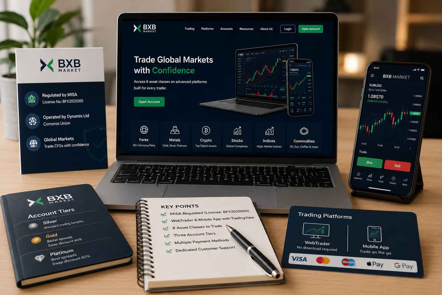 BXB Market Overview Platforms, Account Tiers and Regulatory Status