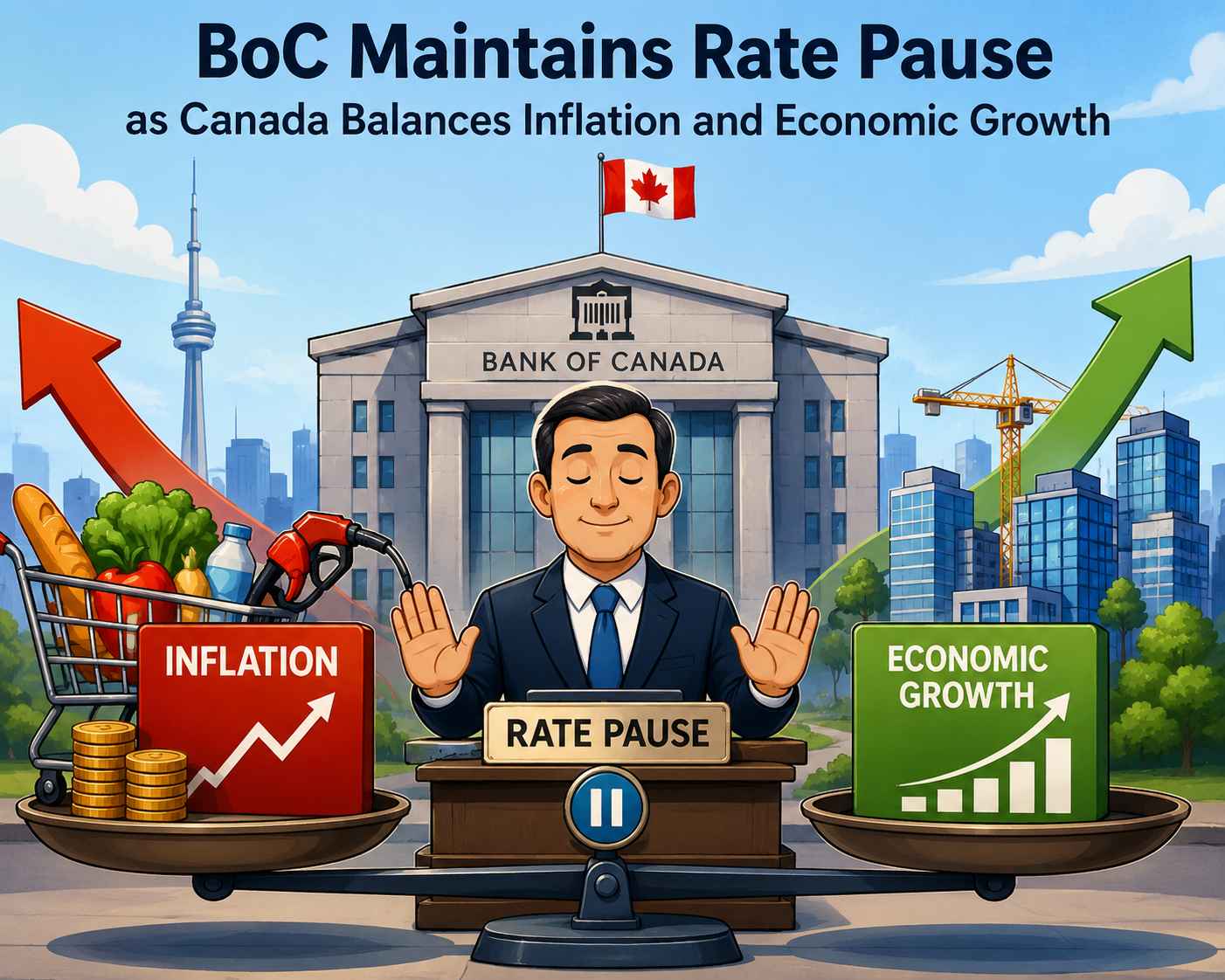 BoC Maintains Rate Pause as Canada Balances Inflation and Economic Growth BoC Maintains Rate Pause as Canada Balances Inflation and Economic Growth